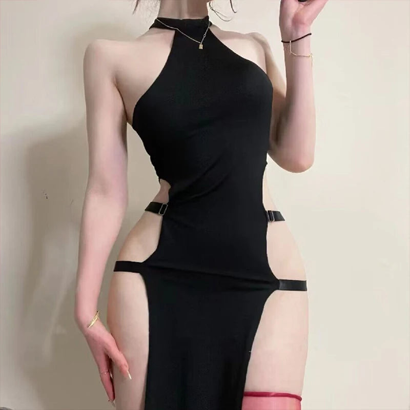 Sleeveless Round Neck Long Dress