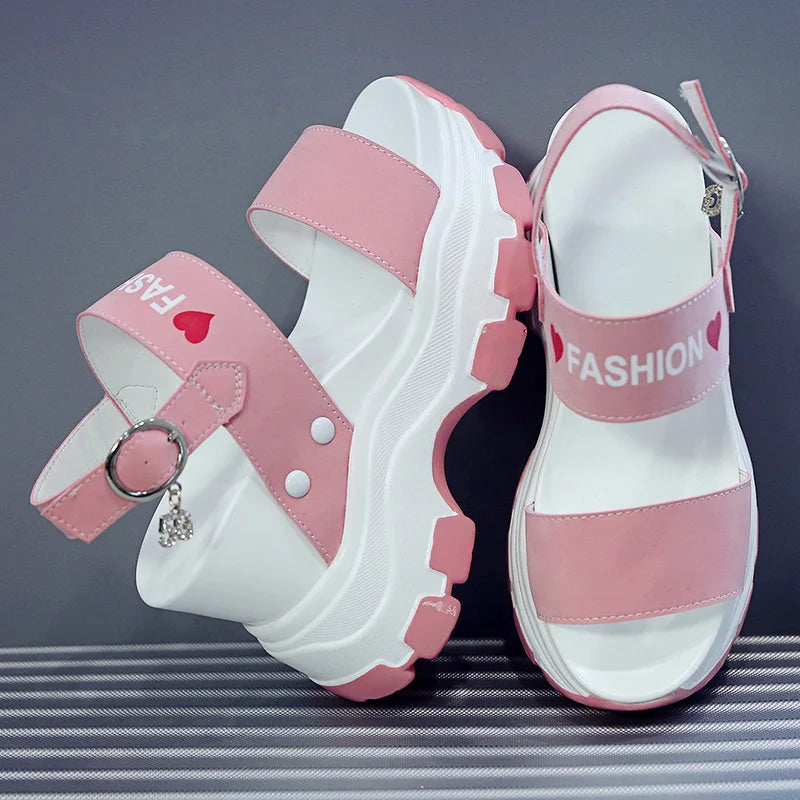 Moipheng Platform Fish Toe Sandals