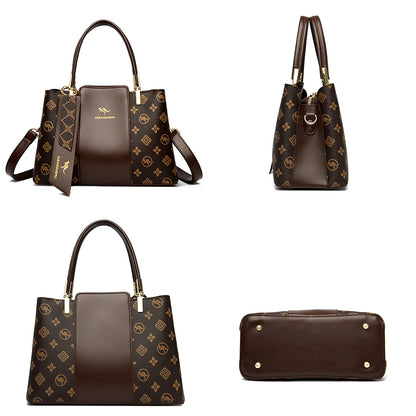 Luxury Fashion Print Leather Handbag
