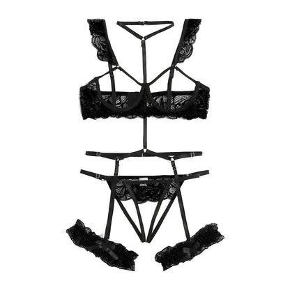 3pcs Sexy Hollow Lingerie