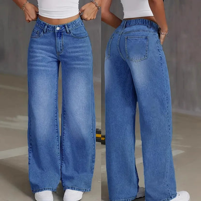 Y2k Elegant Splice Casual Trousers