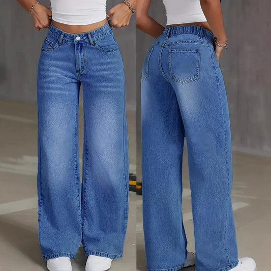 Y2k Elegant Splice Casual Trousers