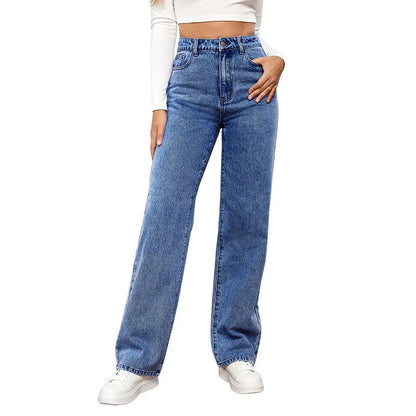 New Fashion Washed High-waisted Jeans