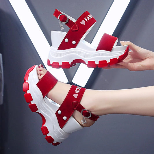 Moipheng Platform Fish Toe Sandals