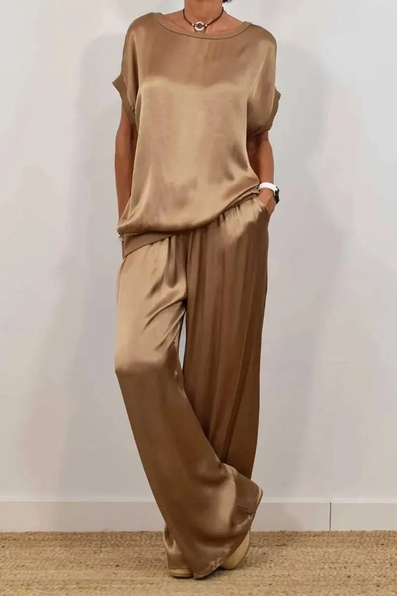 Satin Loose Casual Dress