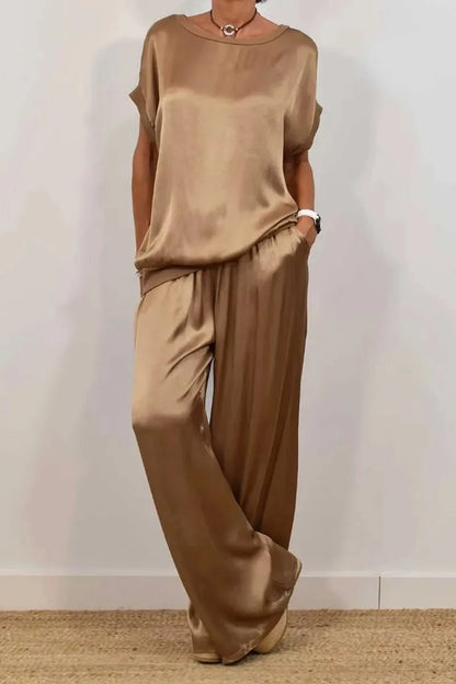 Satin Loose Casual Dress