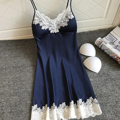 夏日真絲睡袍