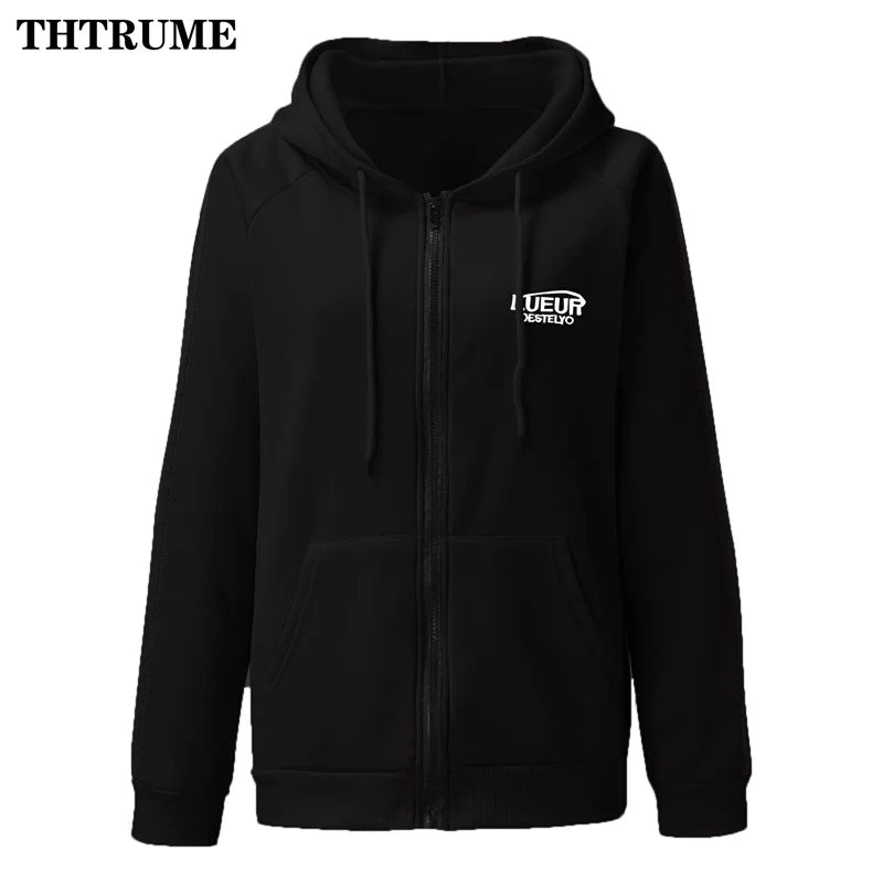 THTRUME Vintage Korean Hoodies