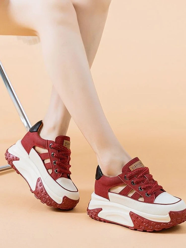 Lace Up Sport Breathable Casual Sneakers