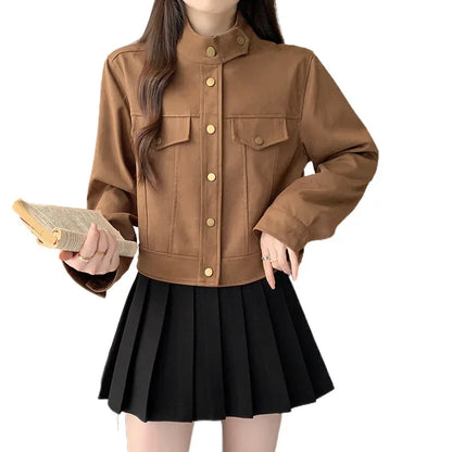 Women's Vintage Casual High End Feel Flight Jacket